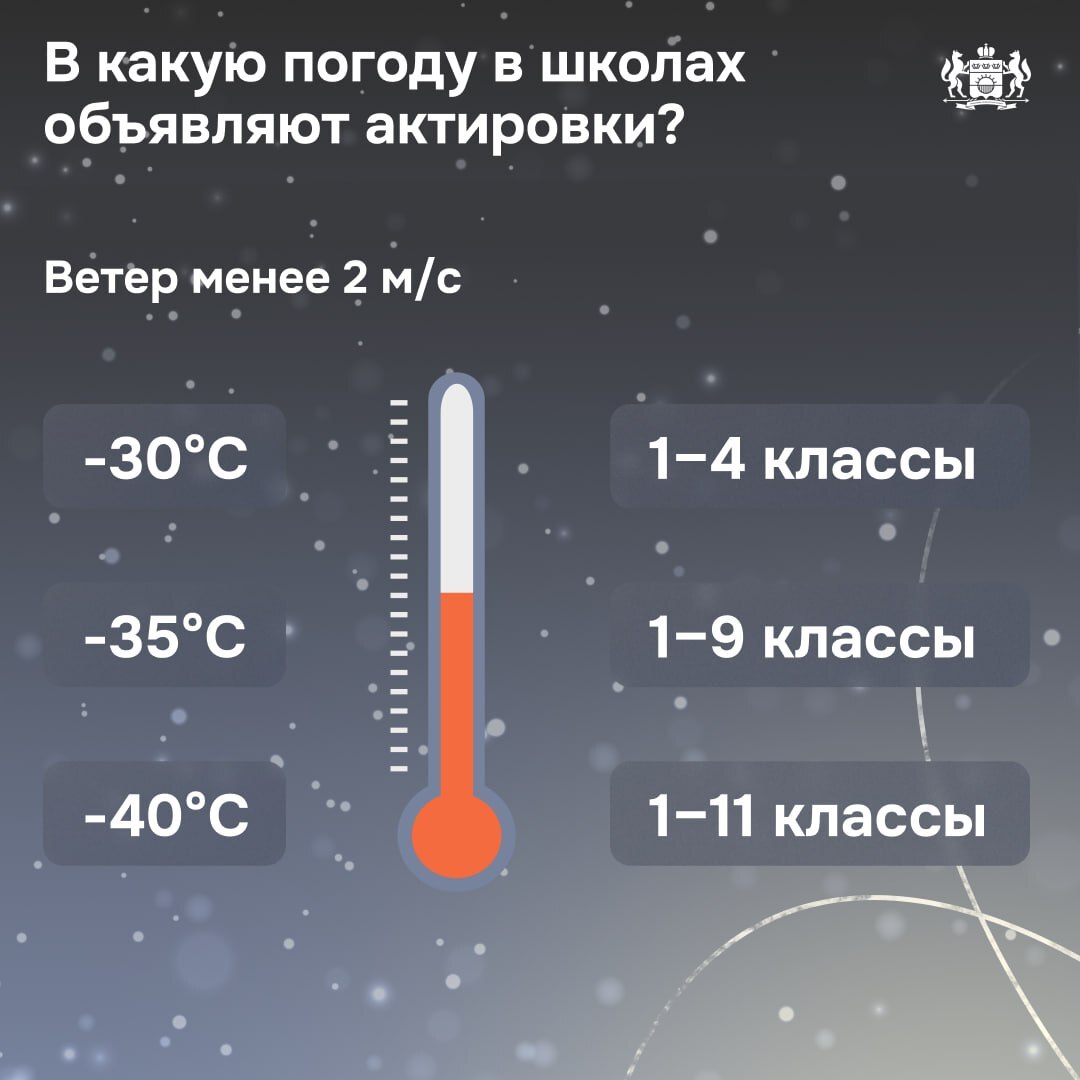 При какой температуре школьники остаются дома? - Новости Армизонского района